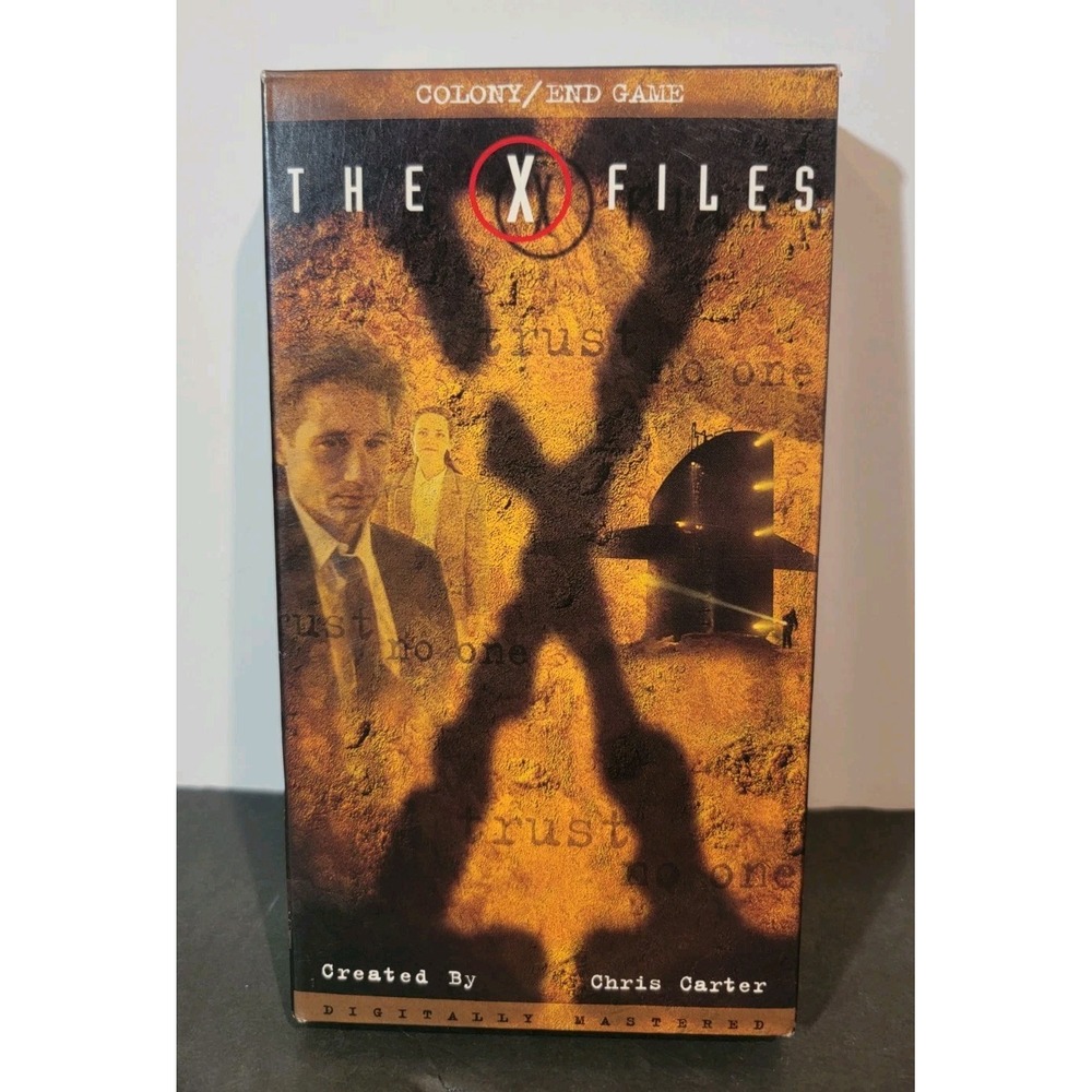 1997 The X-Files - Colony/End Game VHS Tape With (2)‎ Promo Art Cards - Picture 2 of 5